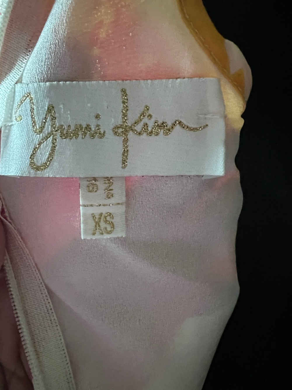 Yumi Kim Silk White Floral Wide-Leg Jumpsuit with Pink, Red & Yellow Print - Picture 8 of 8
